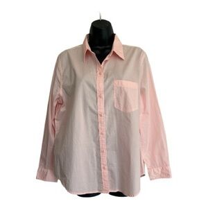 Old Navy Light Pink Button-Up Shirt Size L